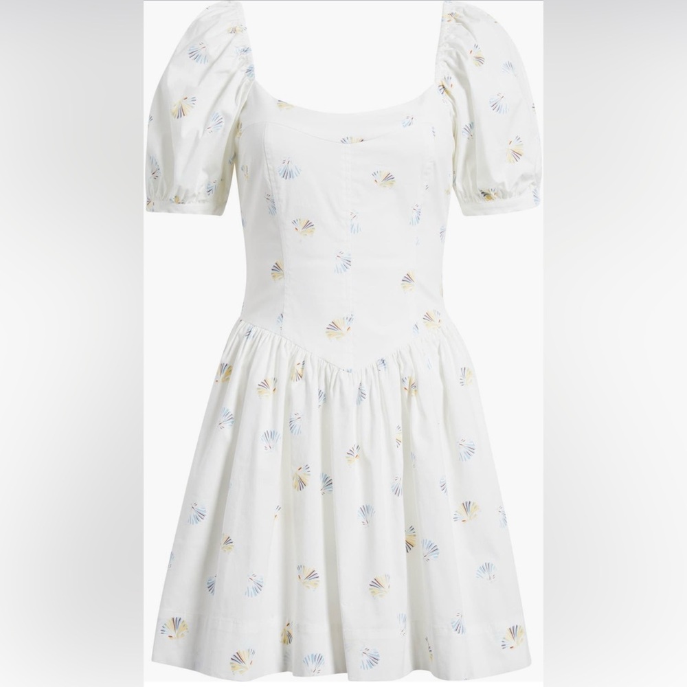 WAYF Fiona Puff Sleeve Mini Dress